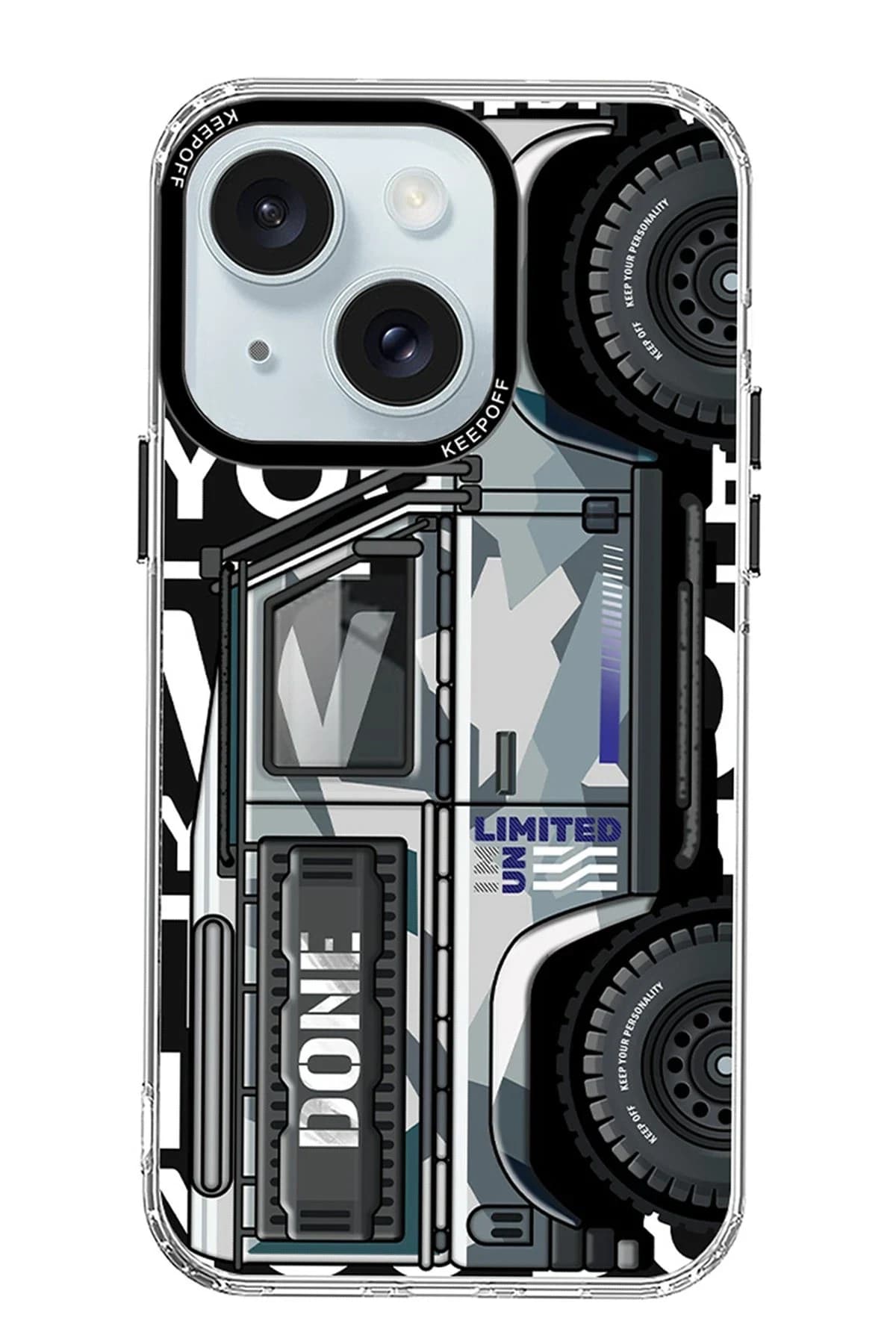 Keep Off Apple iPhone 15 Cross Country Travel Magsafe Kapak - Highway