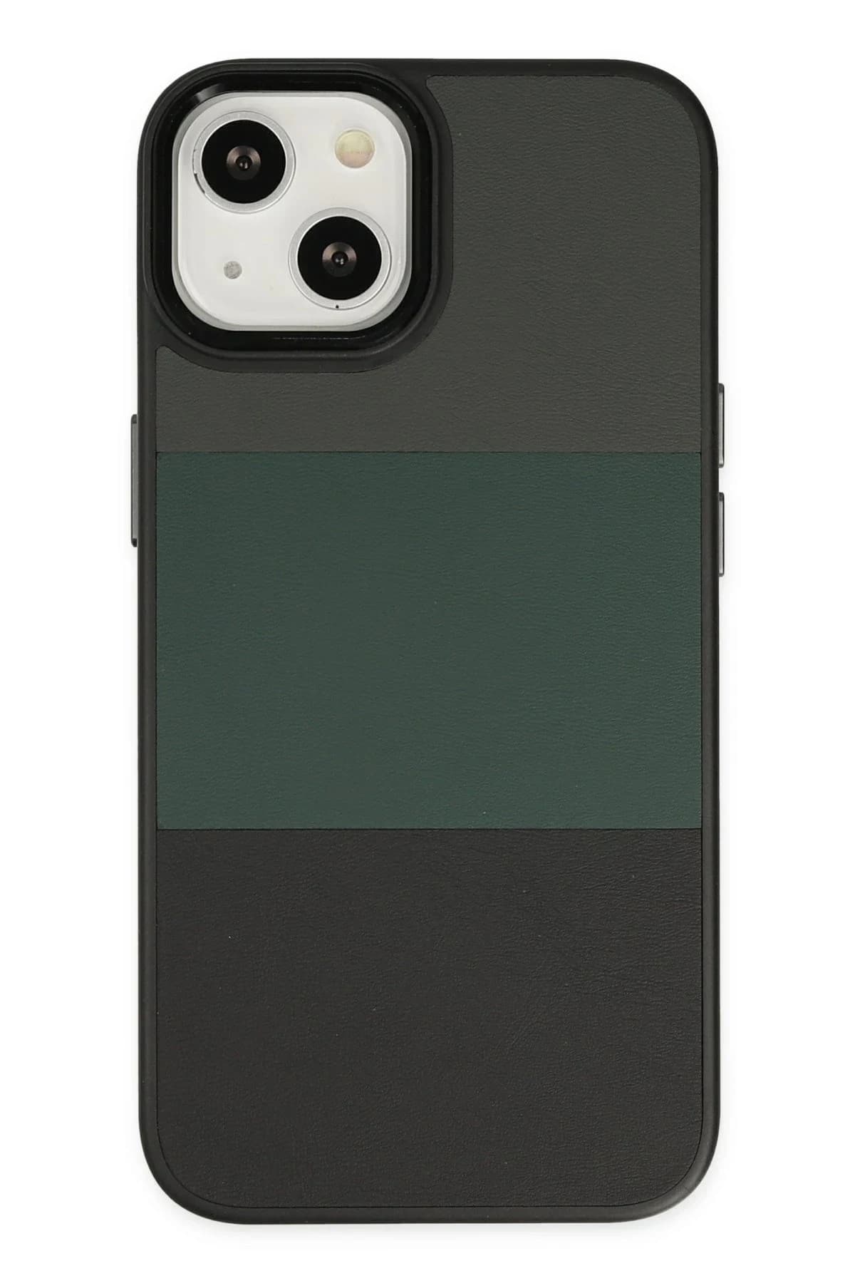 uryport Apple iPhone 14 Plus Kılıf King Kapak - Gri-Siyah