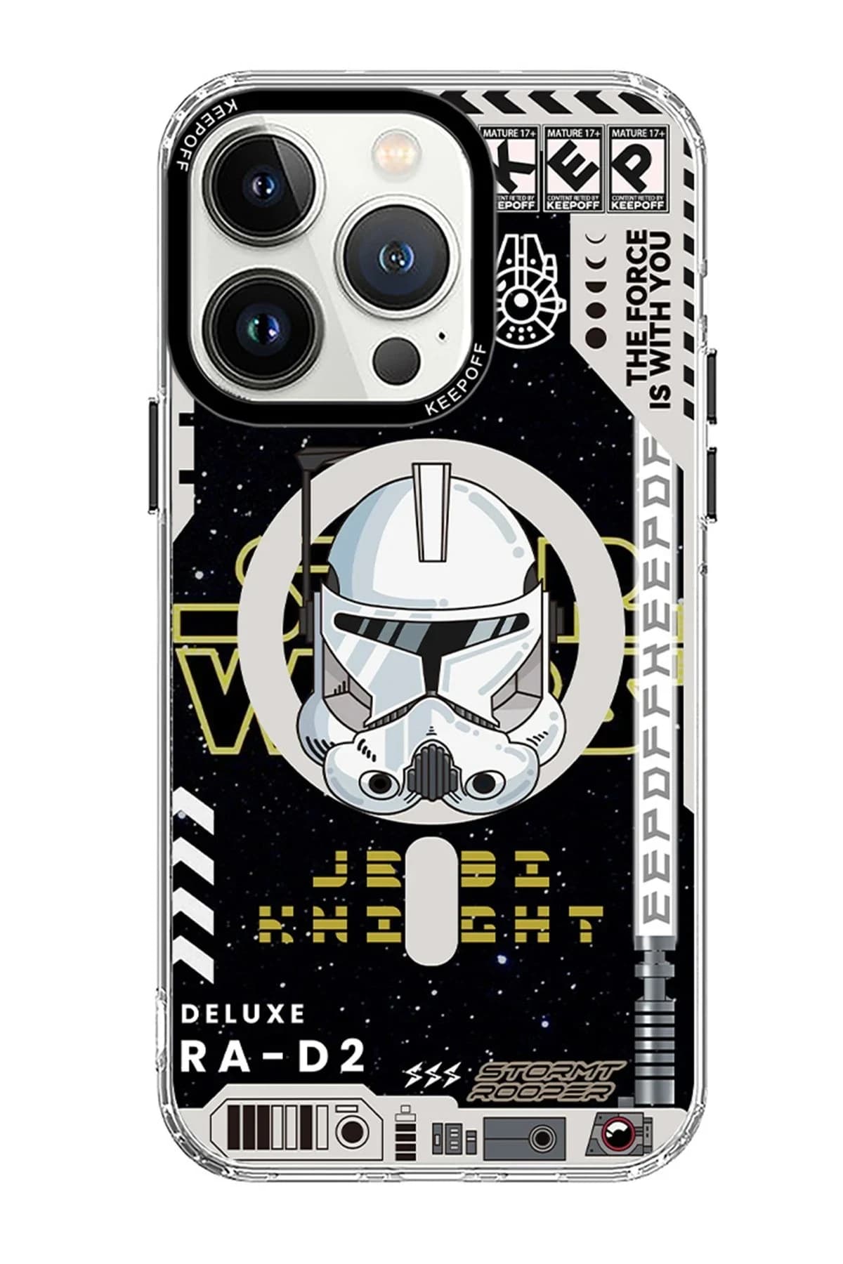 Keep Off Apple iPhone 15 Pro DNA Magsafe Kapak - Jedi Knight