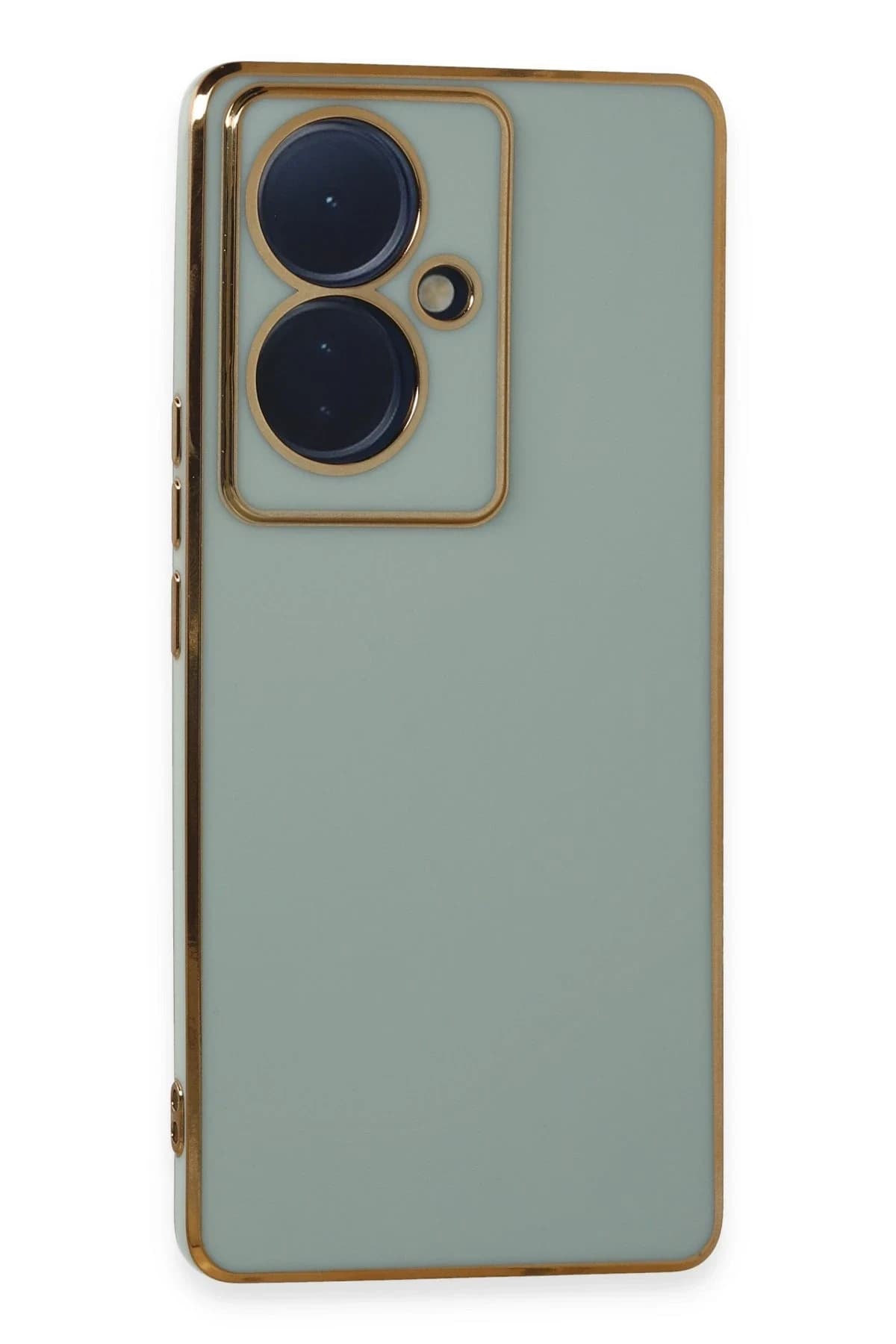 uryport Vivo V29 Lite Kılıf Volet Silikon - Açık Yeşil