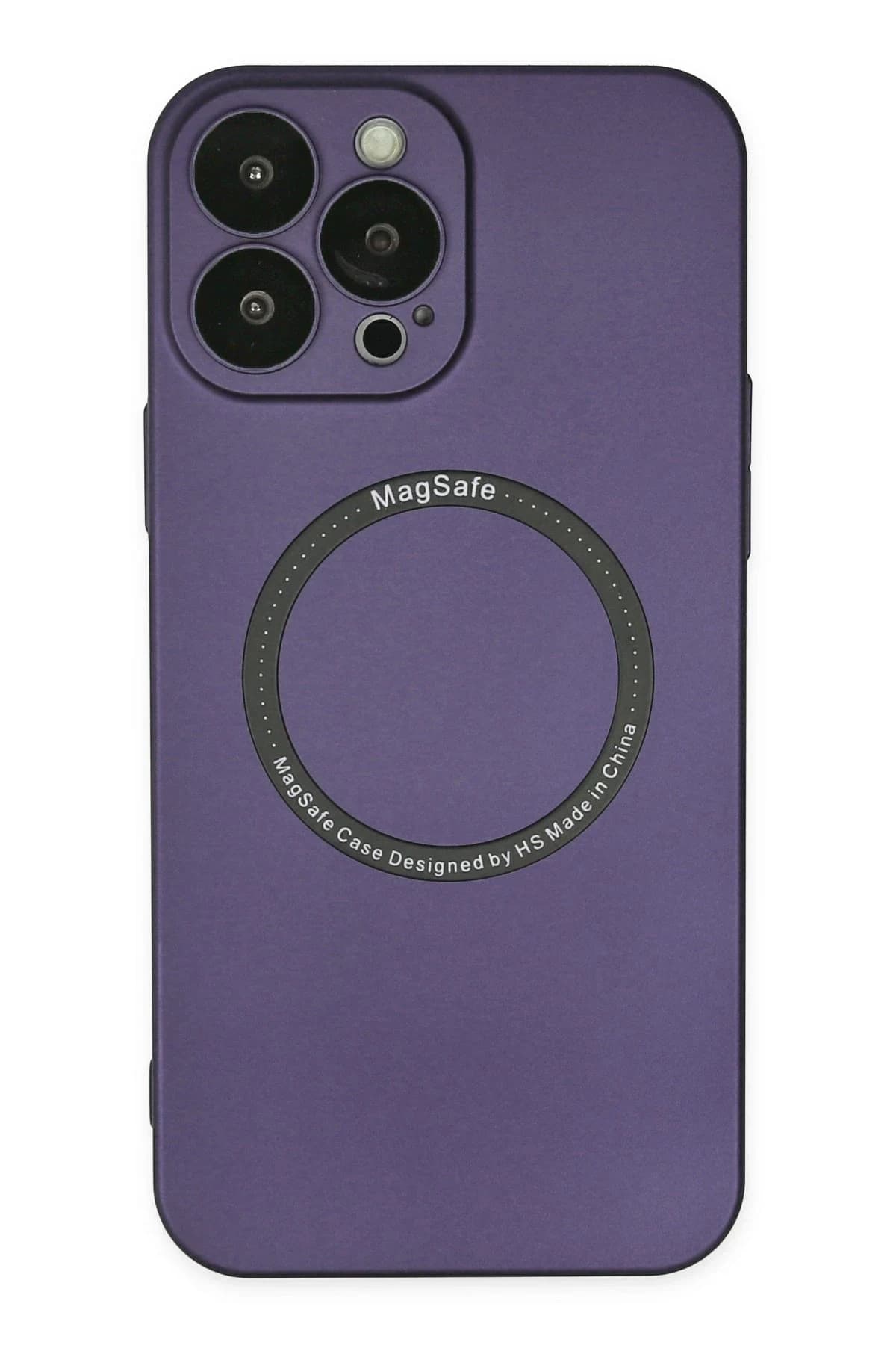 uryport Apple iPhone 14 Pro Max Kılıf Jack Magneticsafe Lens Silikon - Mor