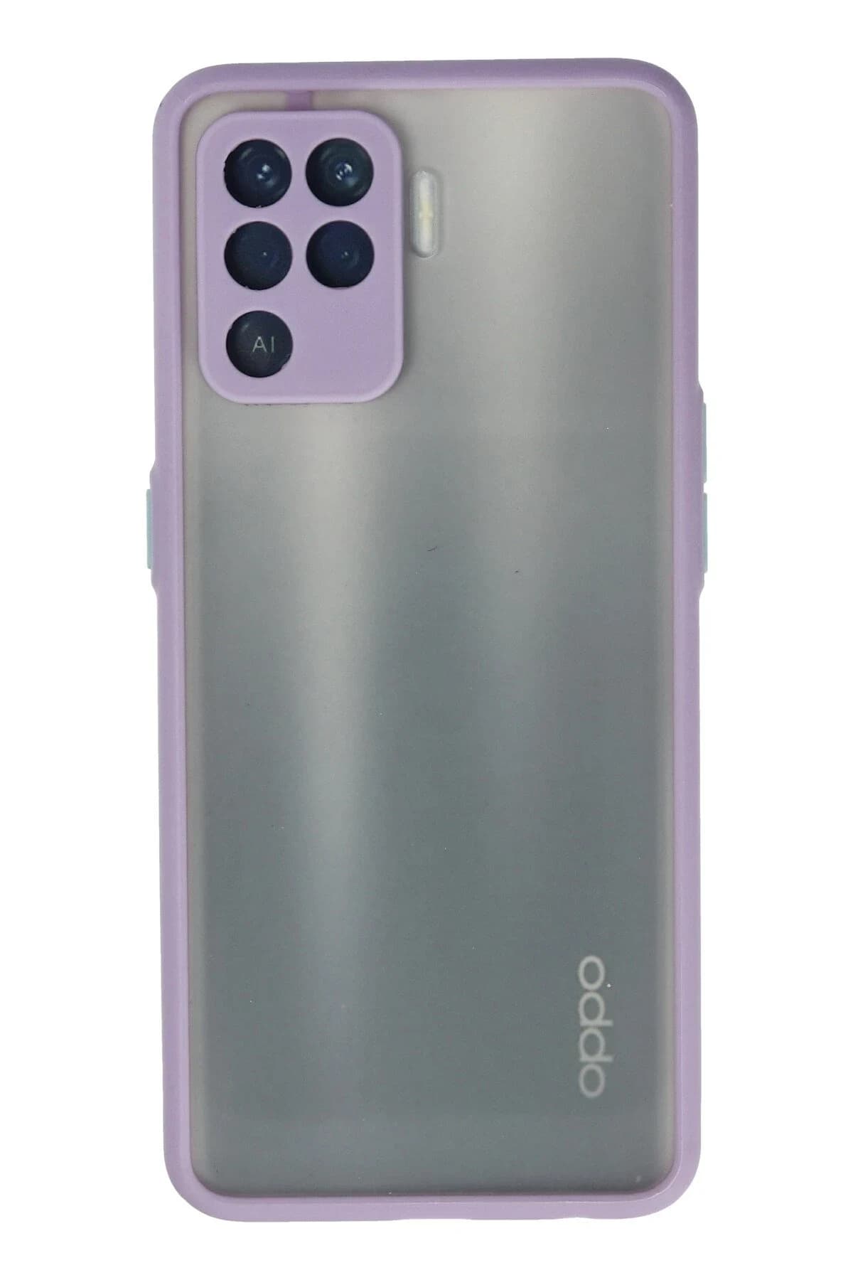 uryport Oppo Reno 5 Lite Kılıf Montreal Silikon Kapak - Mor