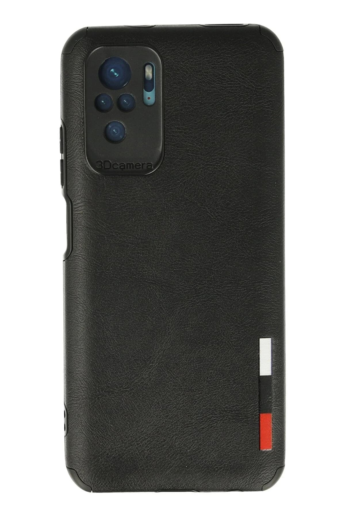 uryport Xiaomi Redmi Note 10 Kılıf Loop Deri Silikon - Siyah