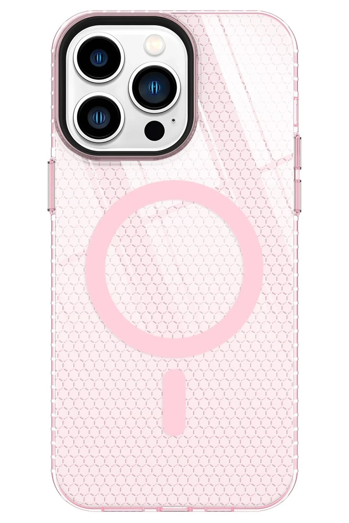 uryport Apple iPhone 14 Pro Max Kılıf Beta Magneticsafe Silikon - Pembe
