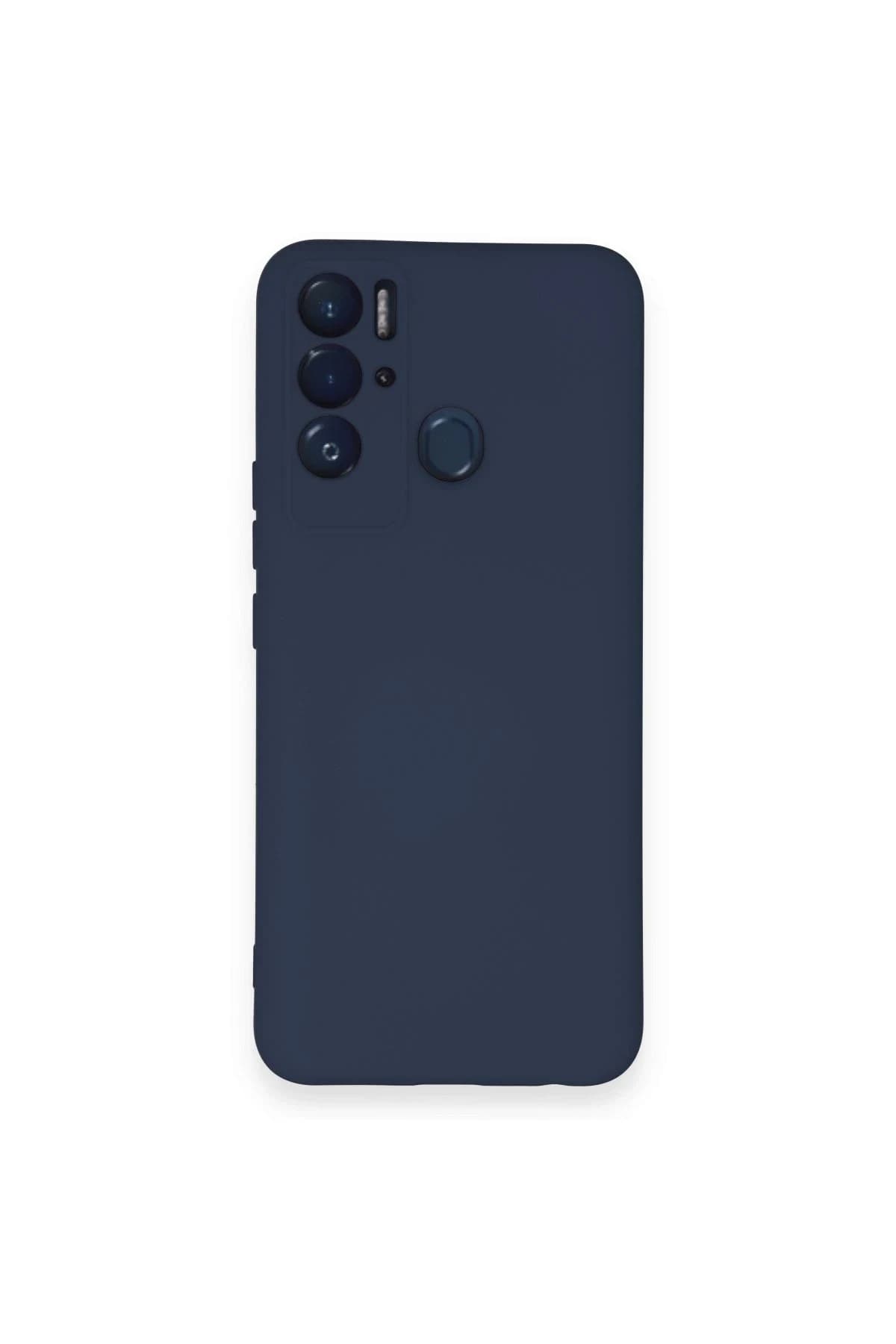 uryport Tecno Pova Neo Kılıf Nano içi Kadife Silikon - Lacivert