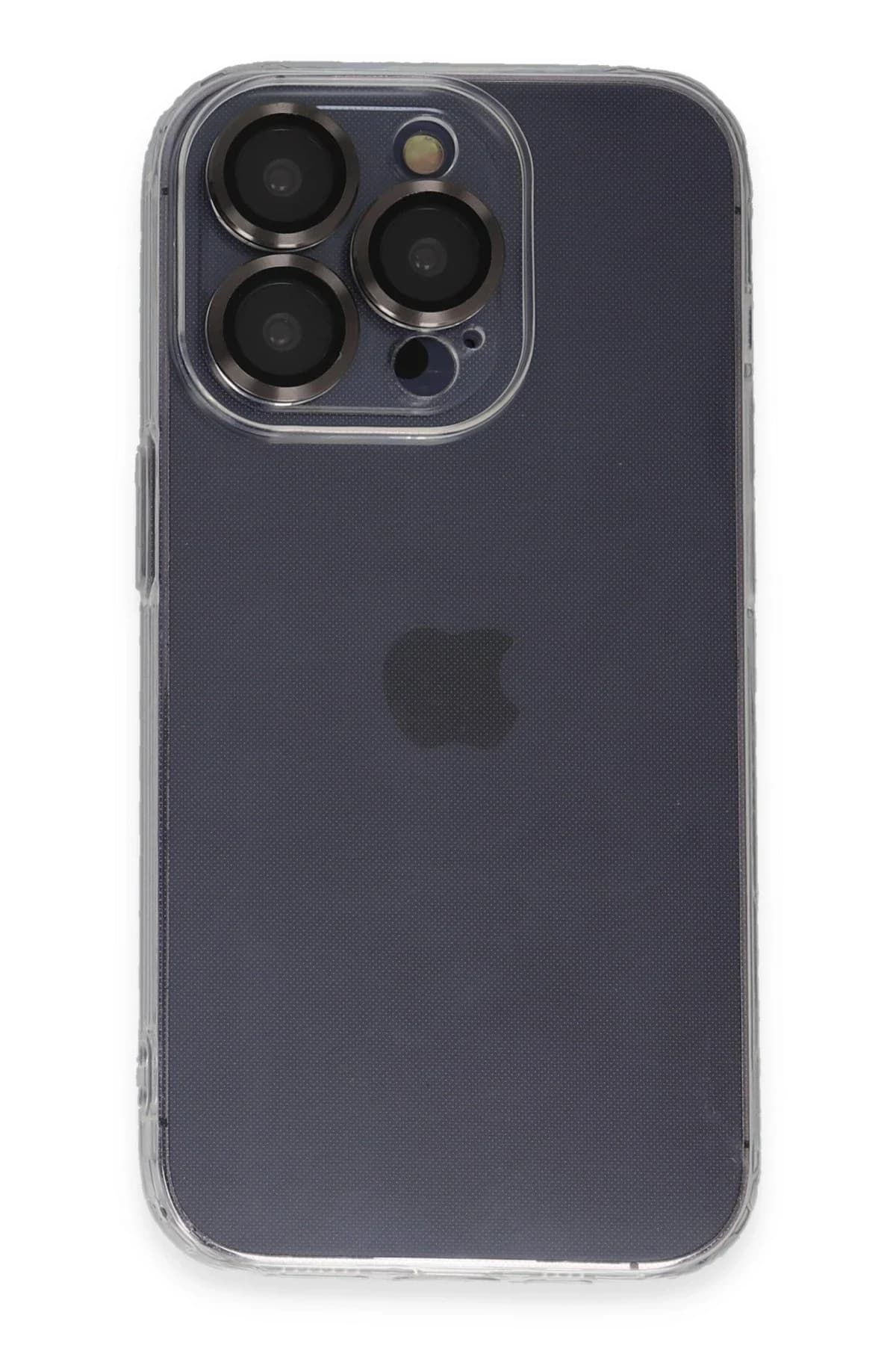 uryport Apple iPhone 14 Pro Kılıf Luko Lens Silikon - Şeffaf