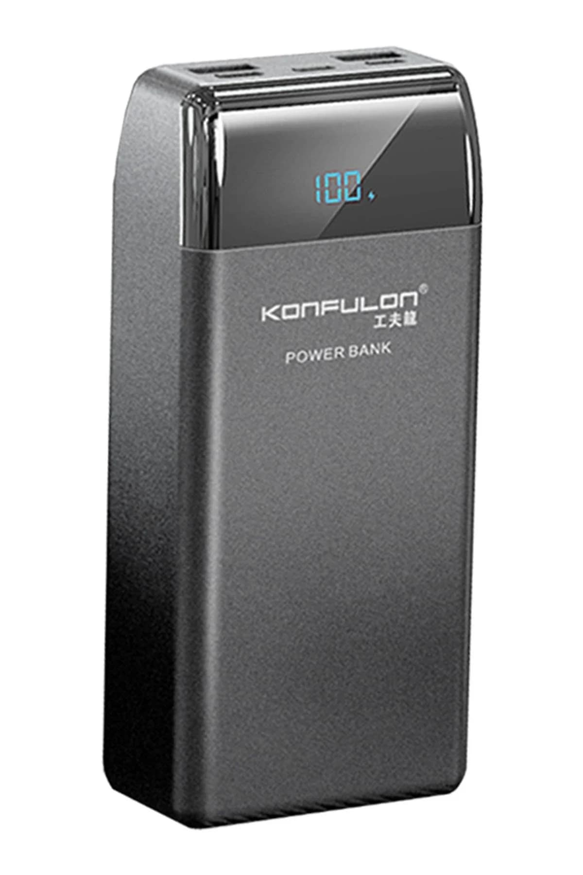 Konfulon P30Q Dijital Ekranlı Powerbank 30.000 mAh PD 18W Hızlı Şarj - Siyah