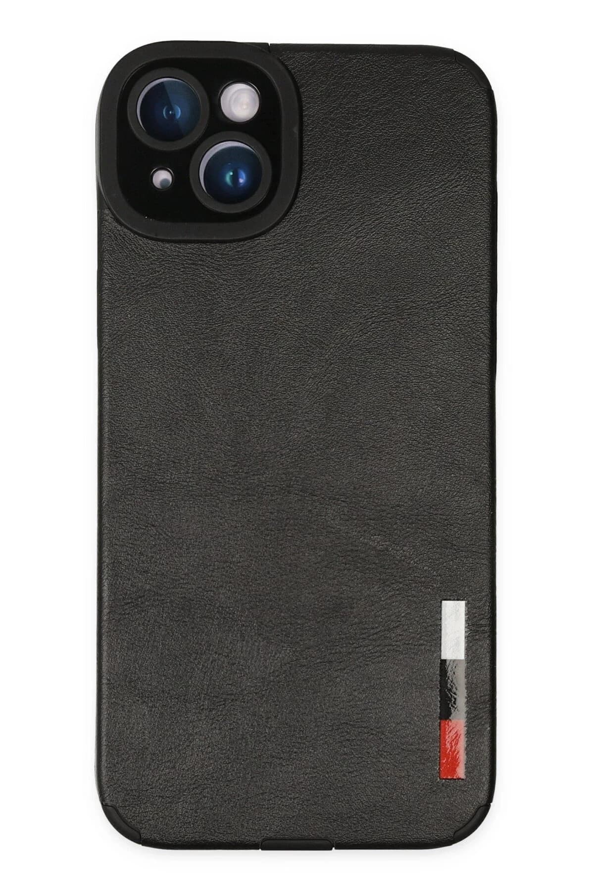 uryport Apple iPhone 14 Kılıf Loop Deri Silikon - Siyah