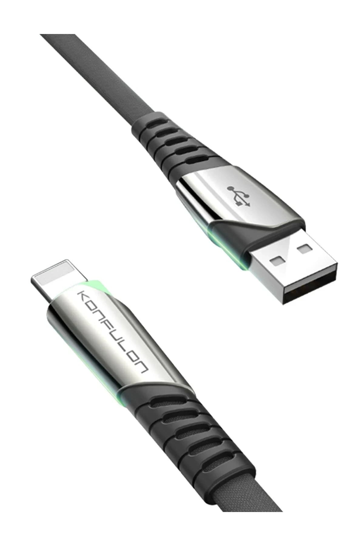 Konfulon DC17 Lightning Kablo iphone Uyumlu 1M 2.4A - Siyah