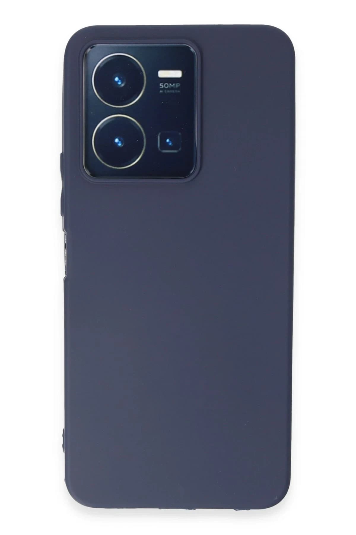 uryport Vivo Y35 Kılıf First Silikon - Lacivert