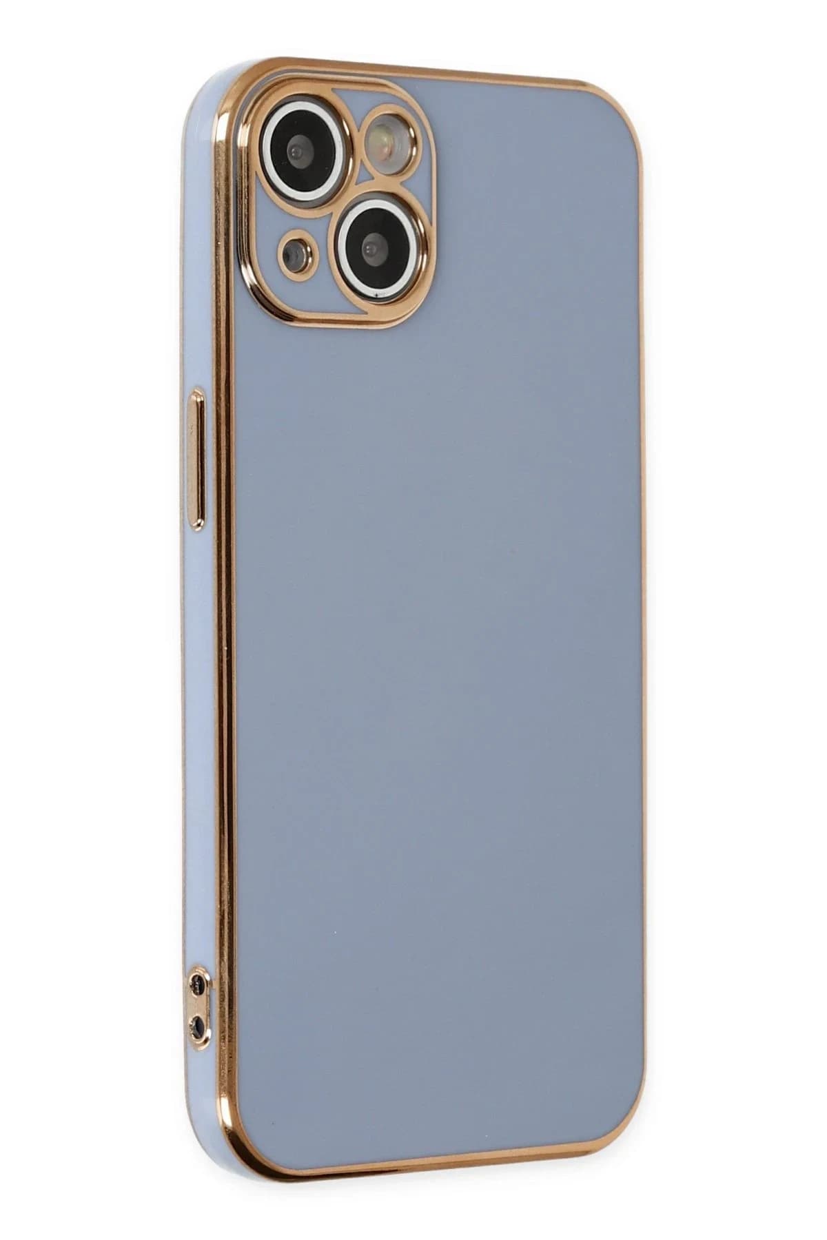 uryport Apple iPhone 14 Plus Kılıf Volet Silikon - Mavi