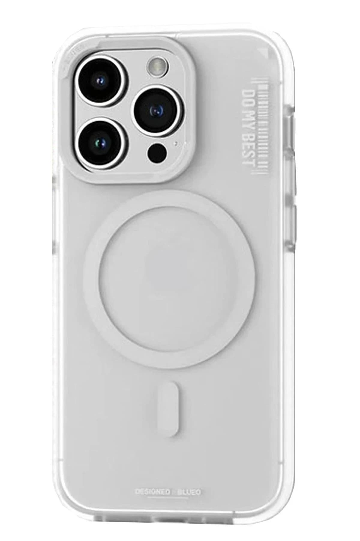uryport Apple iPhone 14 Pro Kılıf Blueo Friendly Magsafe Kapak - Beyaz