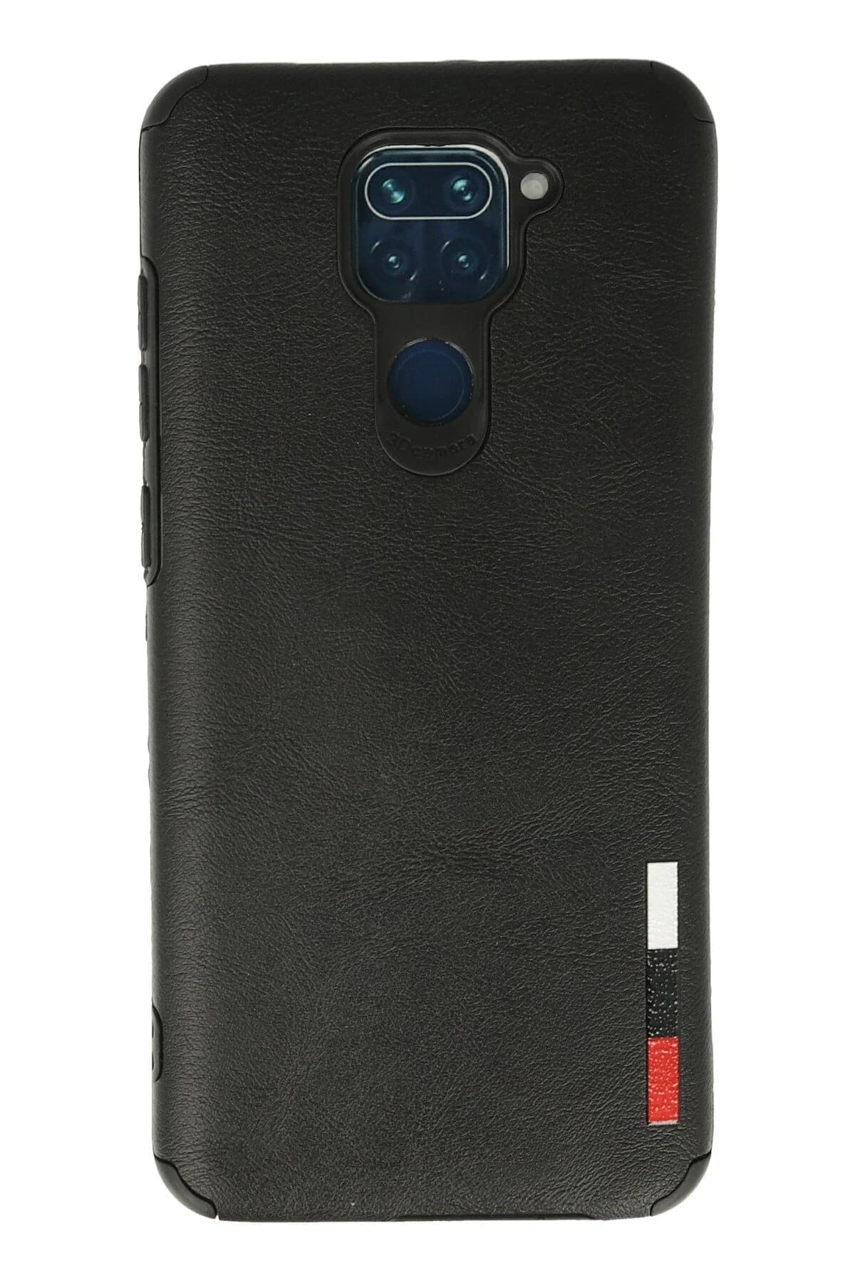 uryport Xiaomi Redmi Note 9 Kılıf Loop Deri Silikon - Siyah