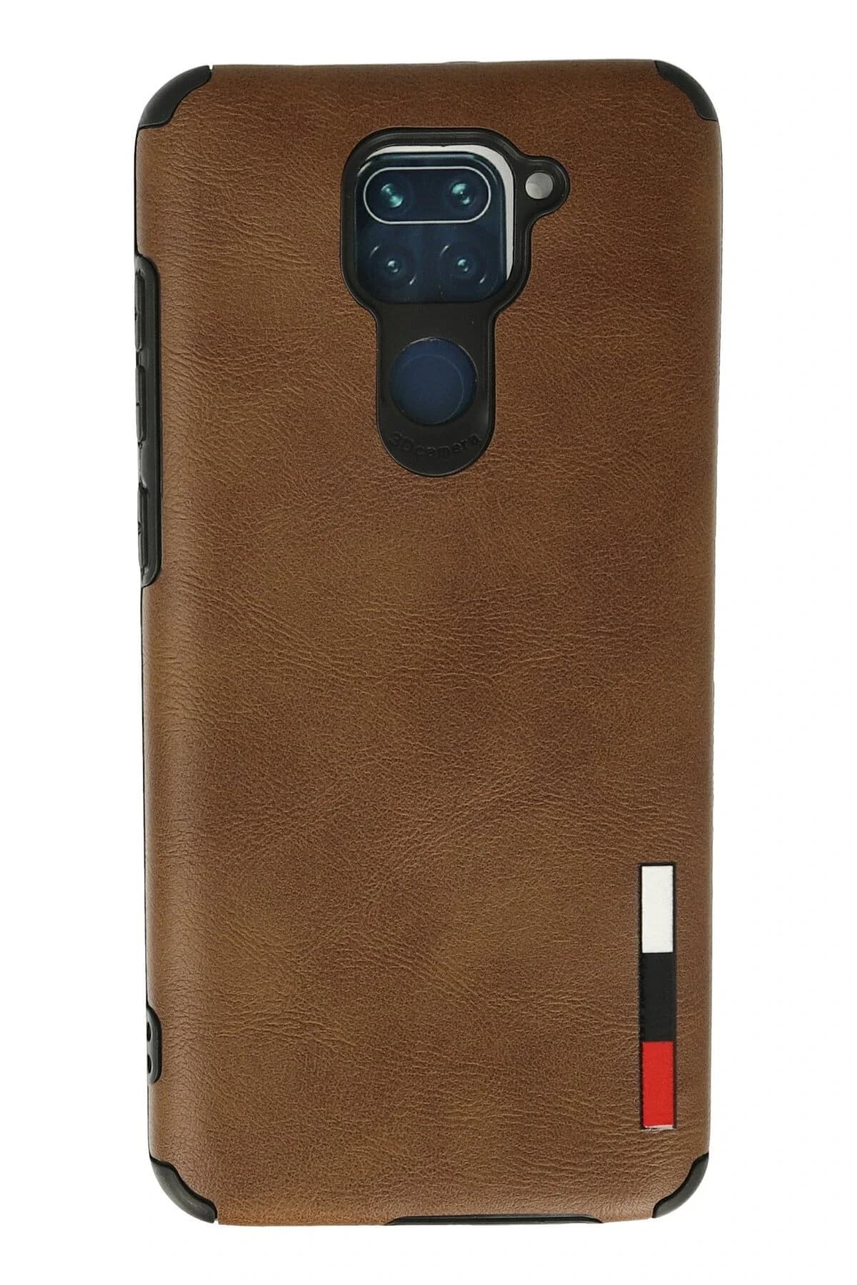 uryport Xiaomi Redmi Note 9 Kılıf Loop Deri Silikon - Kahverengi