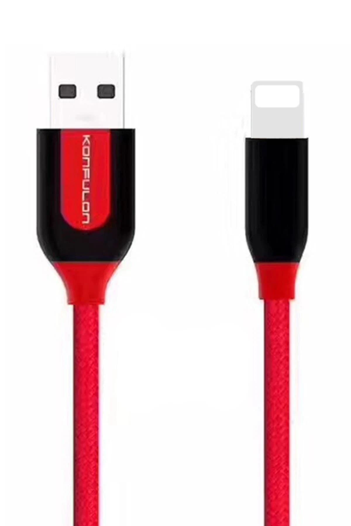 Konfulon S51 Lightning Kablo iphone Uyumlu 1M 3A - Kırmızı