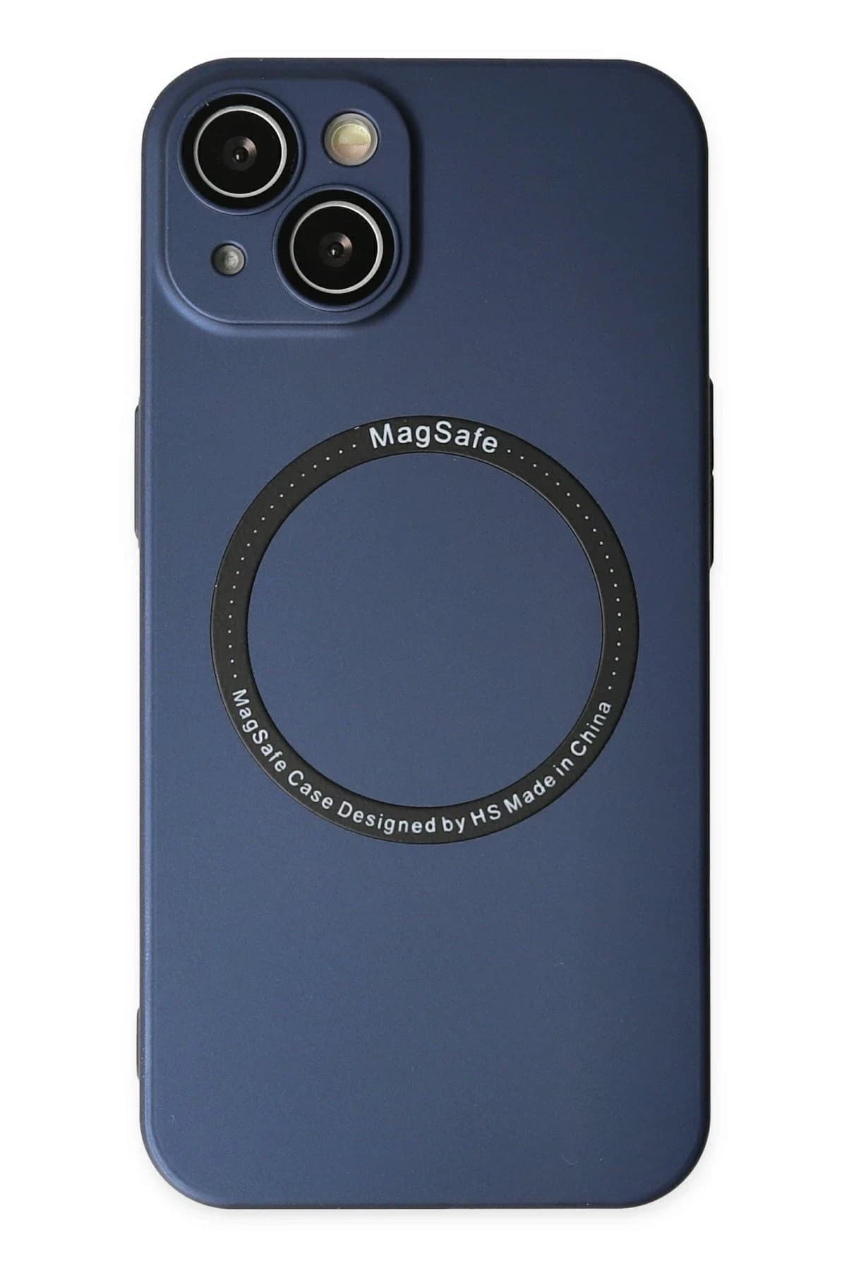 uryport Apple iPhone 14 Plus Kılıf Jack Magneticsafe Lens Silikon - Lacivert