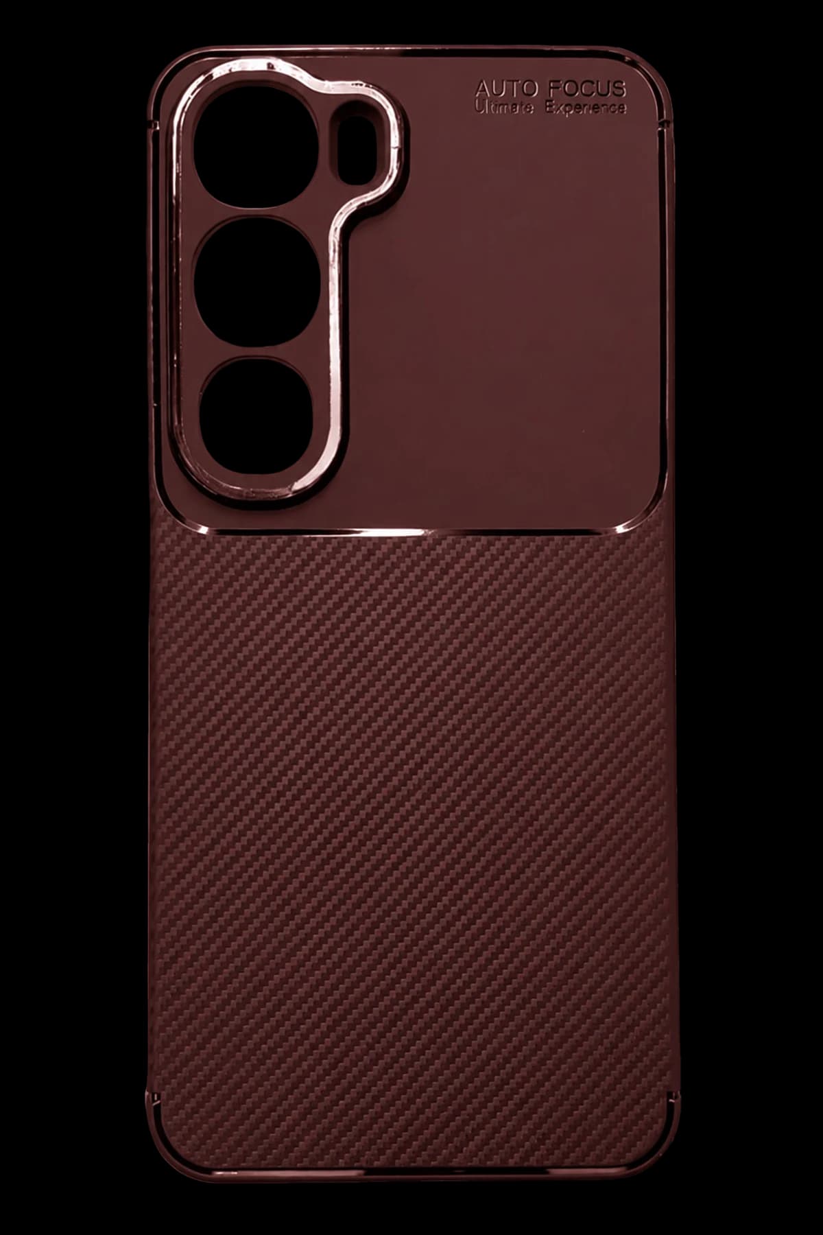 uryport Vivo Y31 5G Auto Focus Karbon Kapak - Bordo