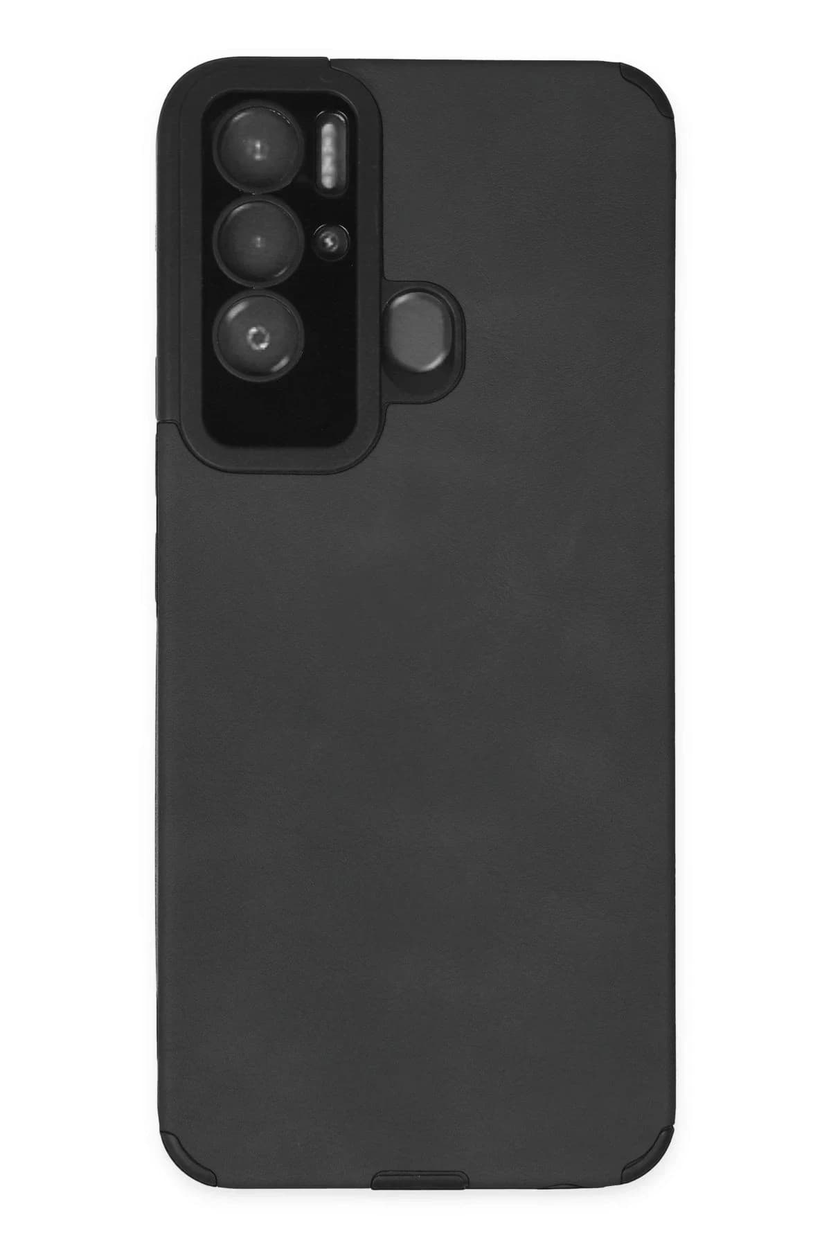 uryport Tecno Pova Neo Kılıf Loop Deri Silikon - Siyah