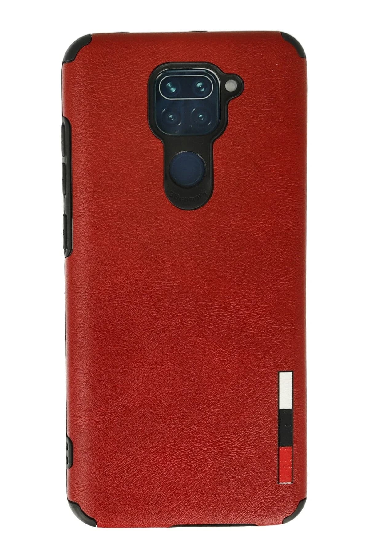 uryport Xiaomi Redmi Note 9 Kılıf Loop Deri Silikon - Kırmızı