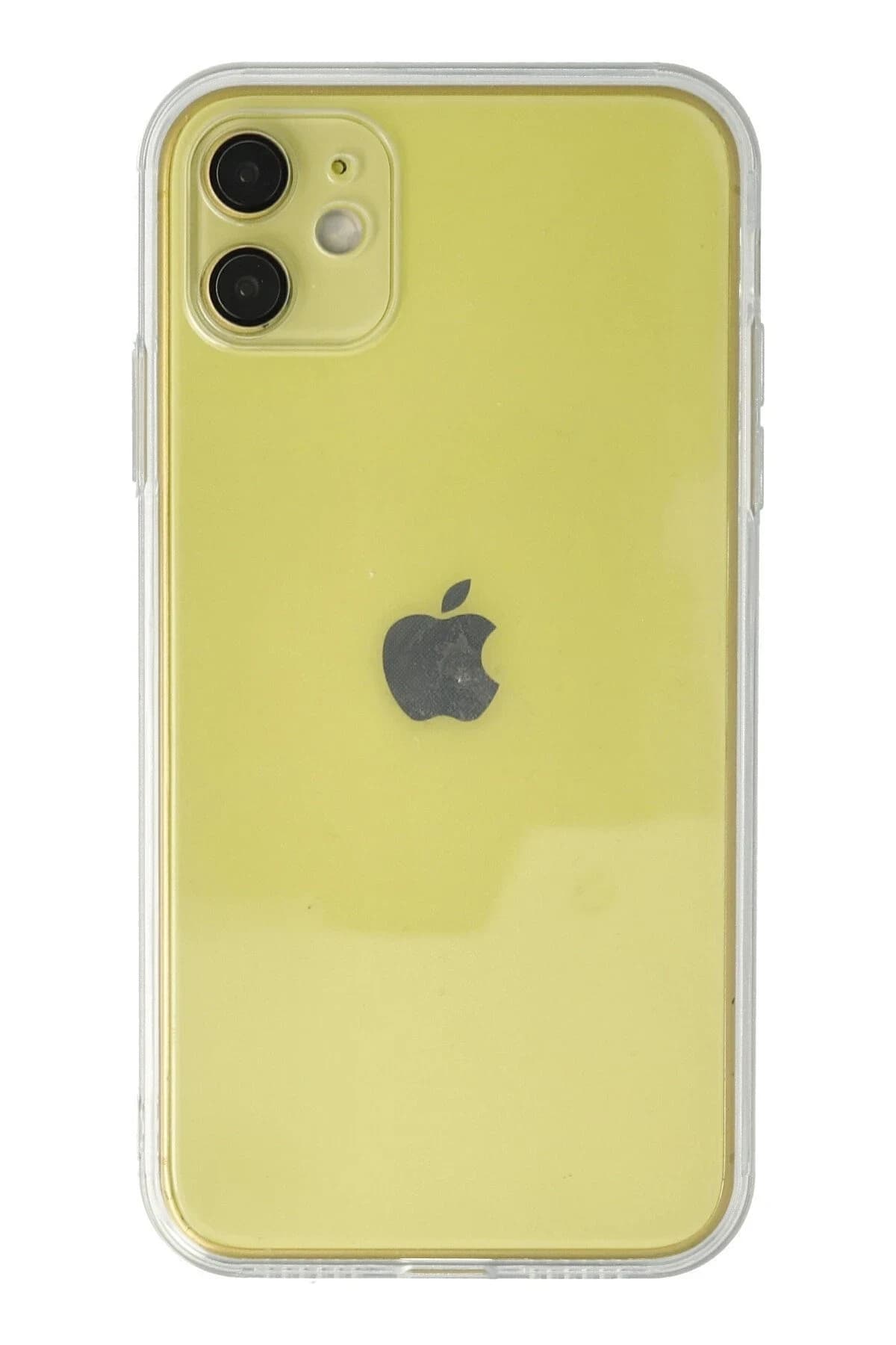 uryport Apple iPhone 12 Kılıf Razer Lensli Silikon - Şeffaf