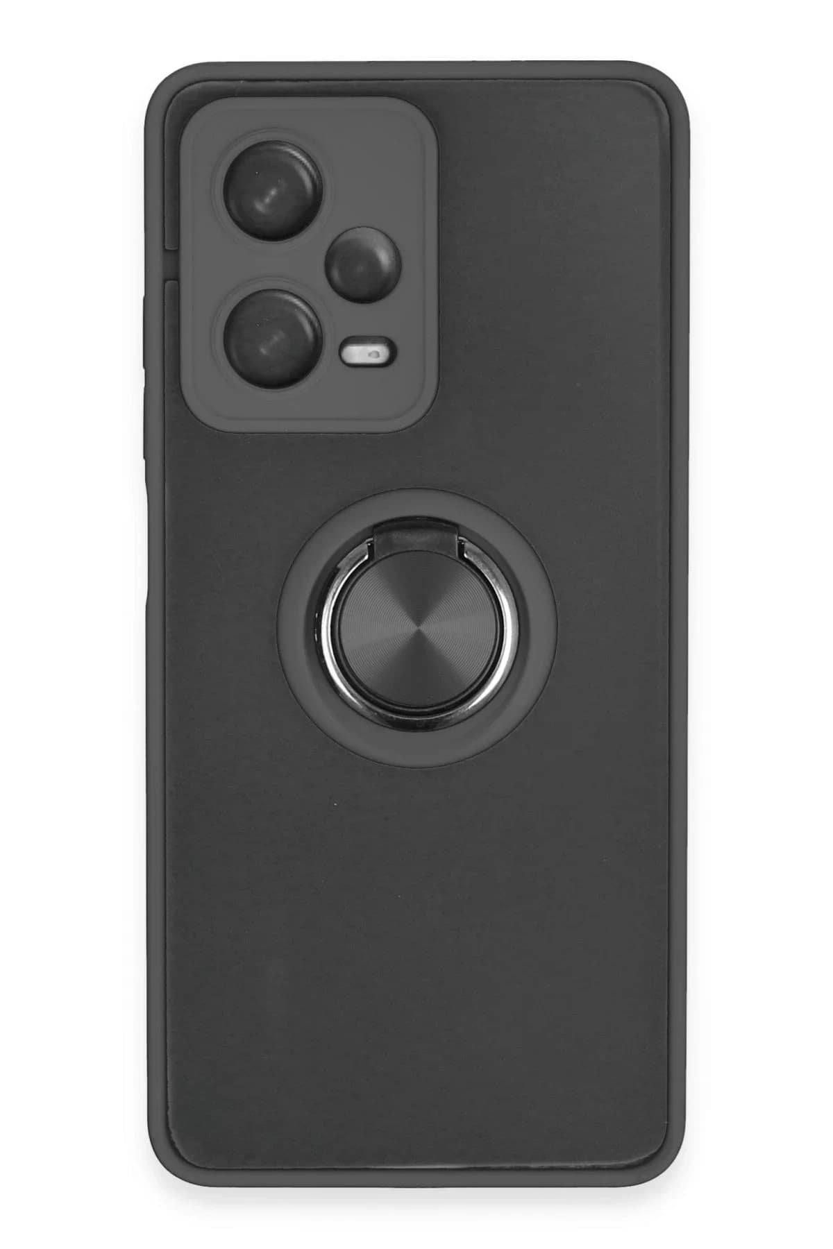 uryport Xiaomi Poco X5 Pro 5G Kılıf Montreal Yüzüklü Silikon Kapak - Siyah