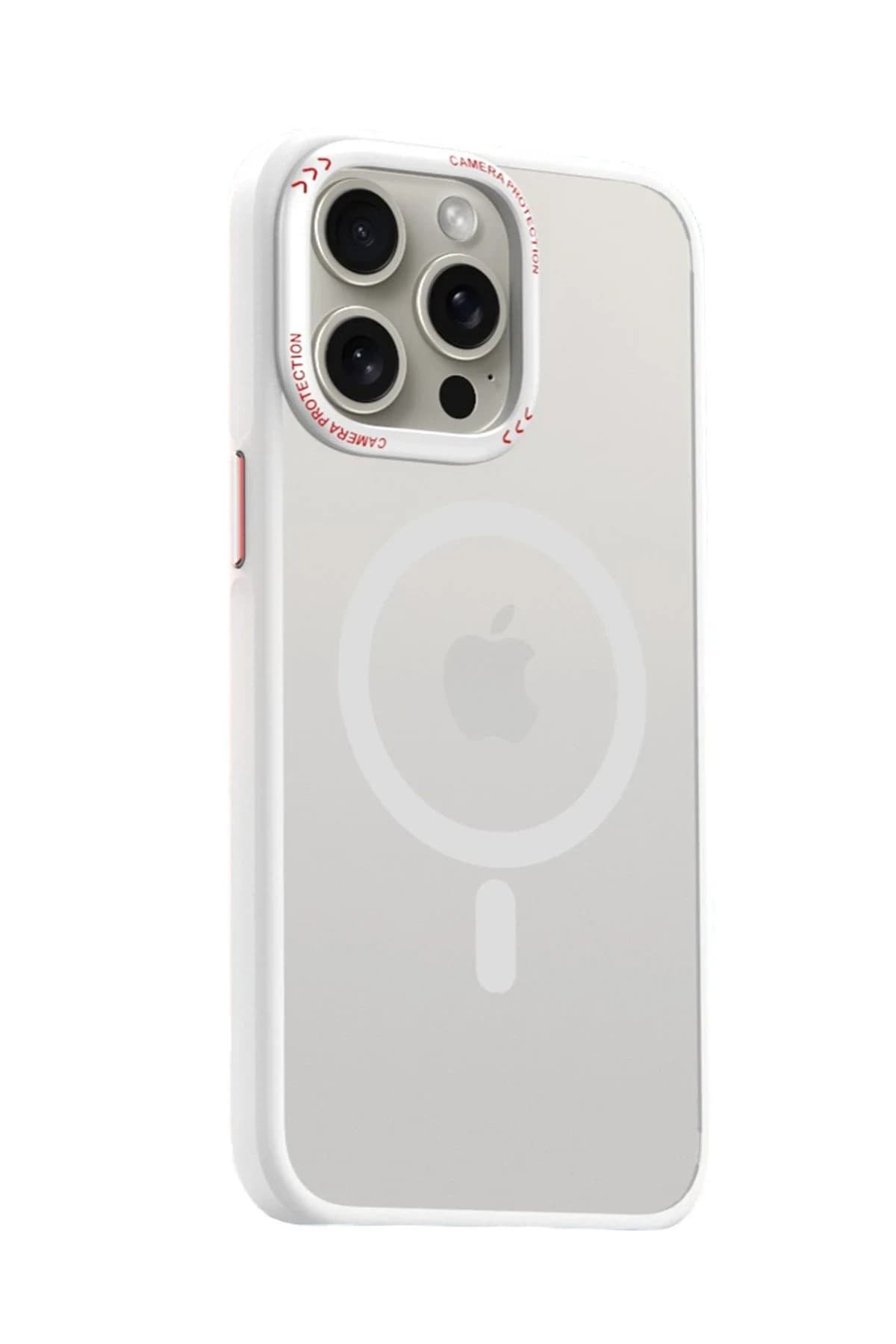 Movenchy Apple iPhone 15 Pro Max Kılıf Radyant Magsafe Kapak - Beyaz
