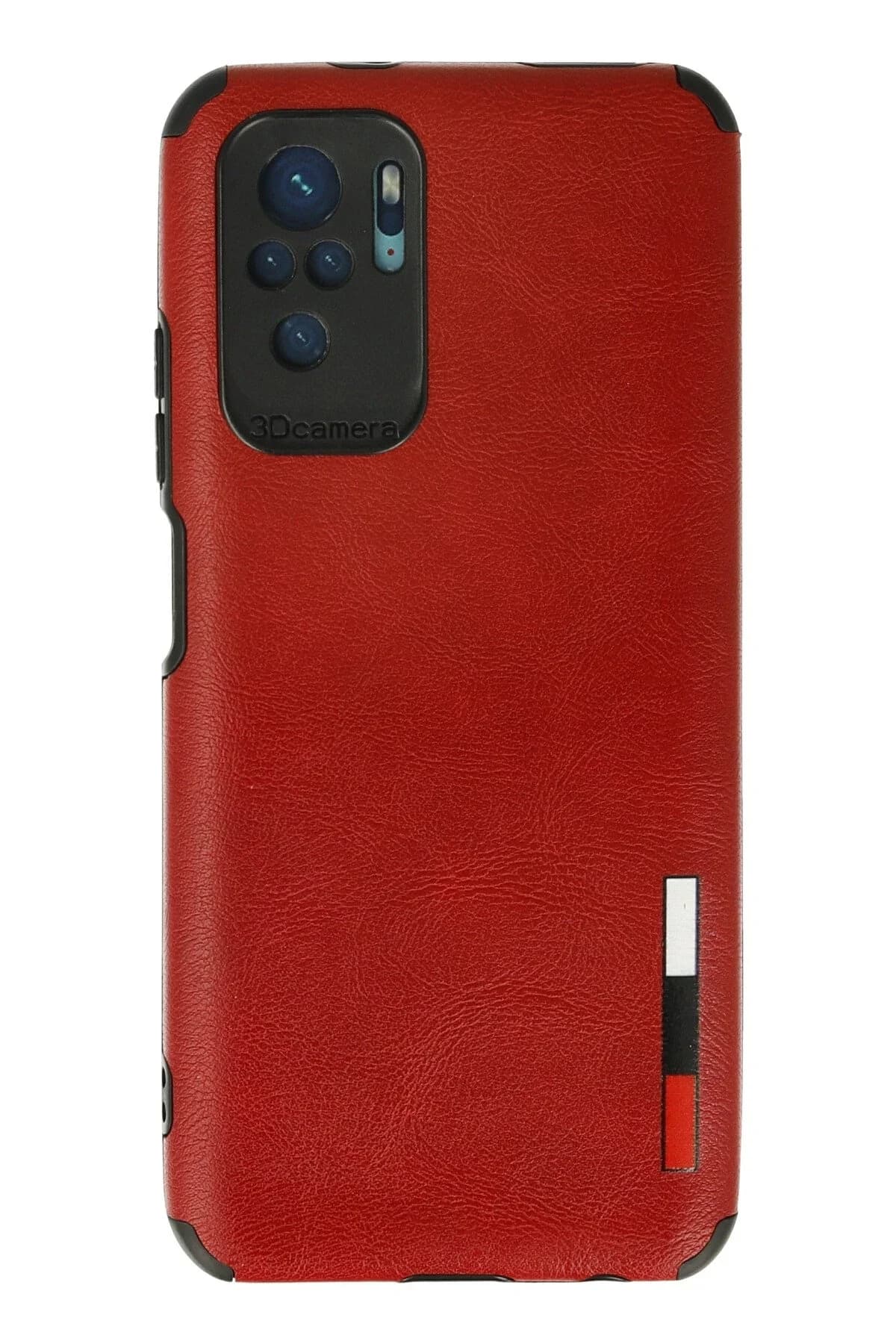 uryport Xiaomi Redmi Note 10 Kılıf Loop Deri Silikon - Kırmızı