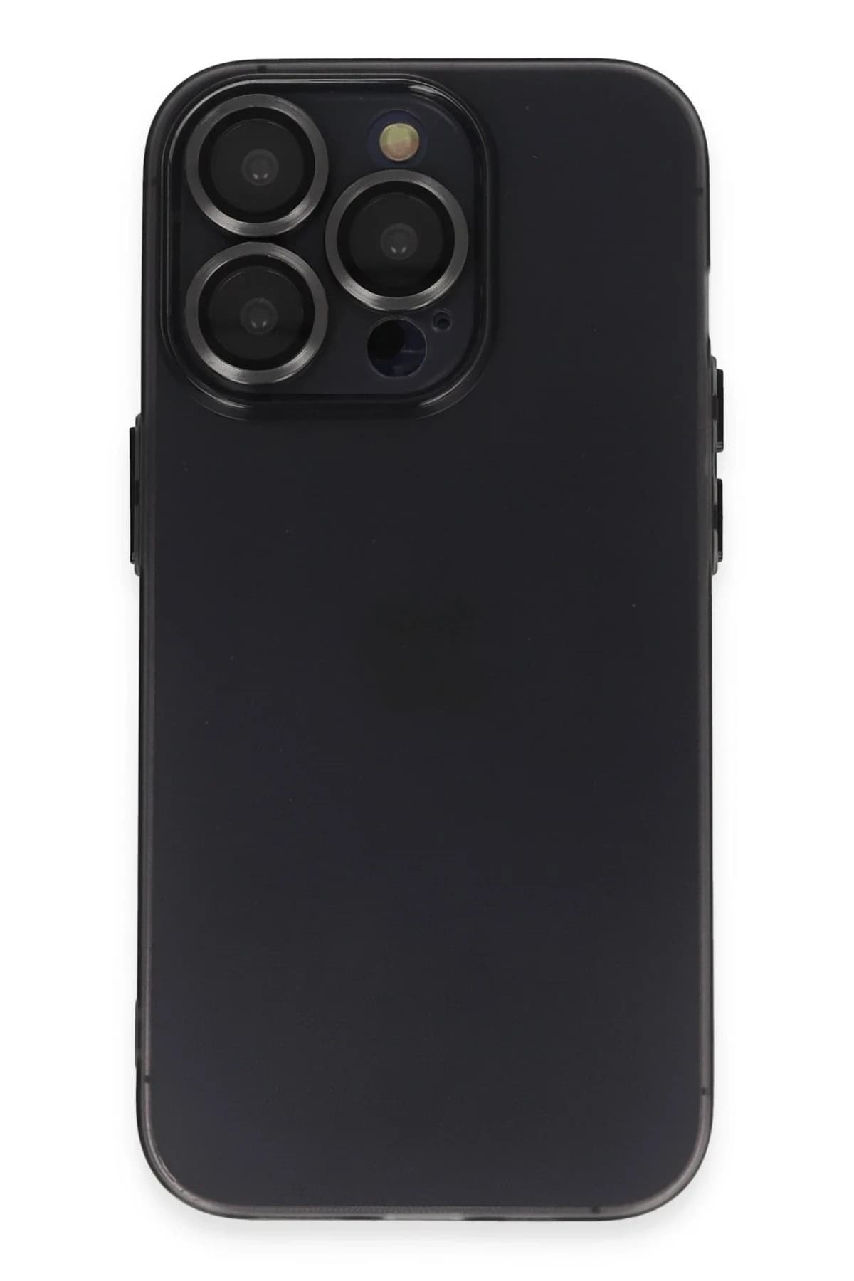 uryport Apple iPhone 14 Pro Kılıf Luko Lens Silikon - Siyah
