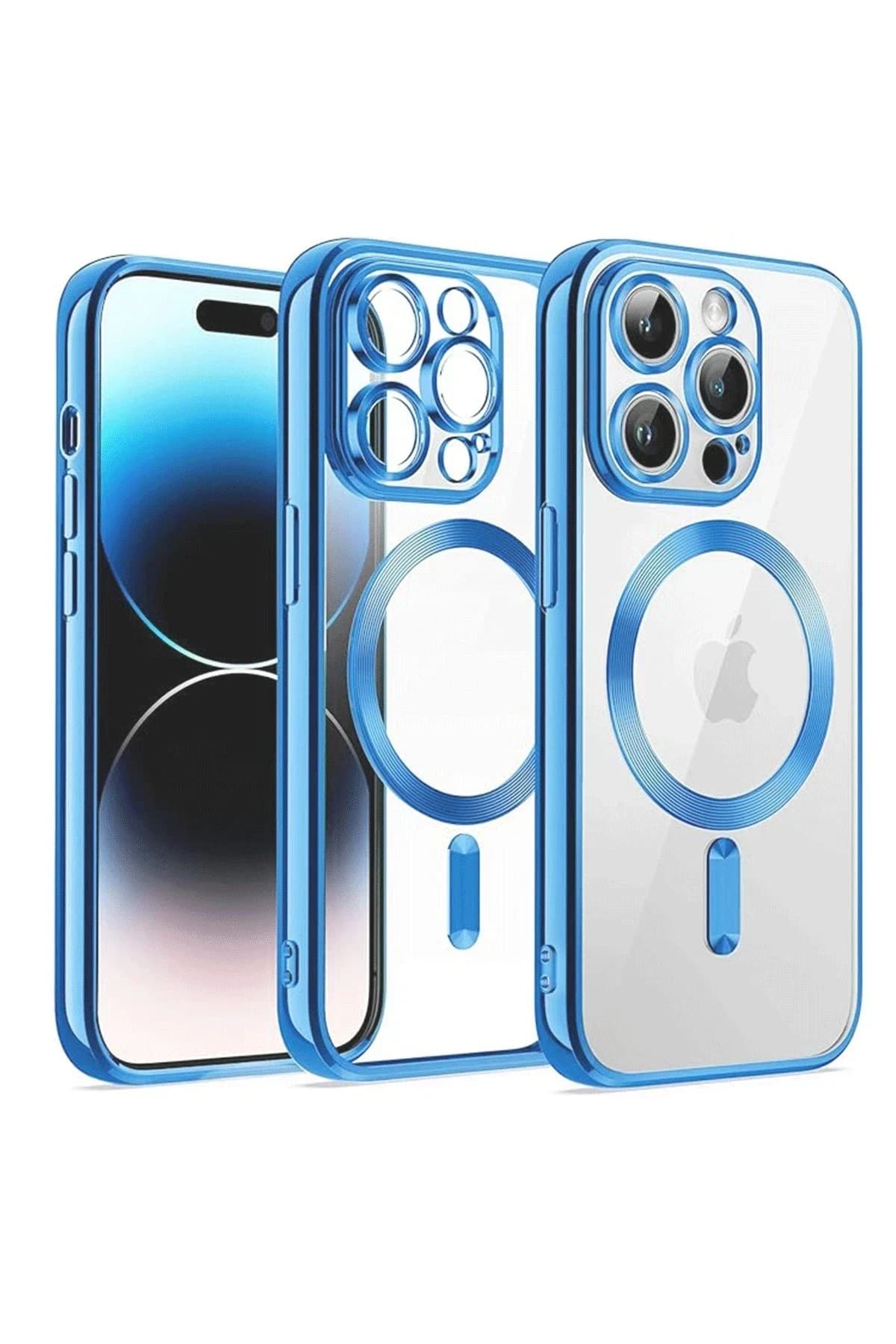 uryport Apple iPhone 13 Pro Max Kılıf Kross Magneticsafe Kapak - Sierra Blue