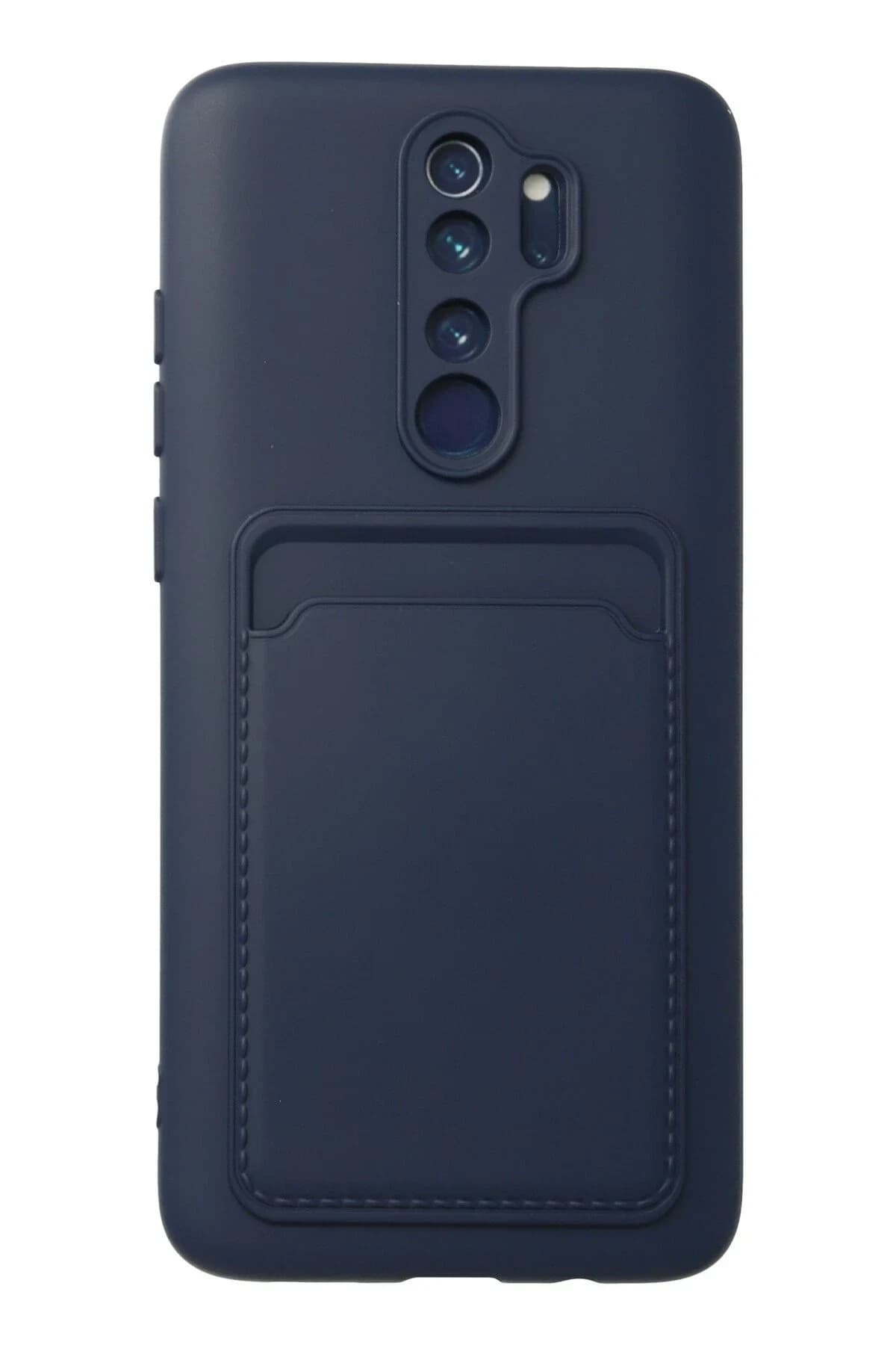 uryport Xiaomi Redmi Note 8 Pro Kılıf Kelvin Kartvizitli Silikon - Lacivert