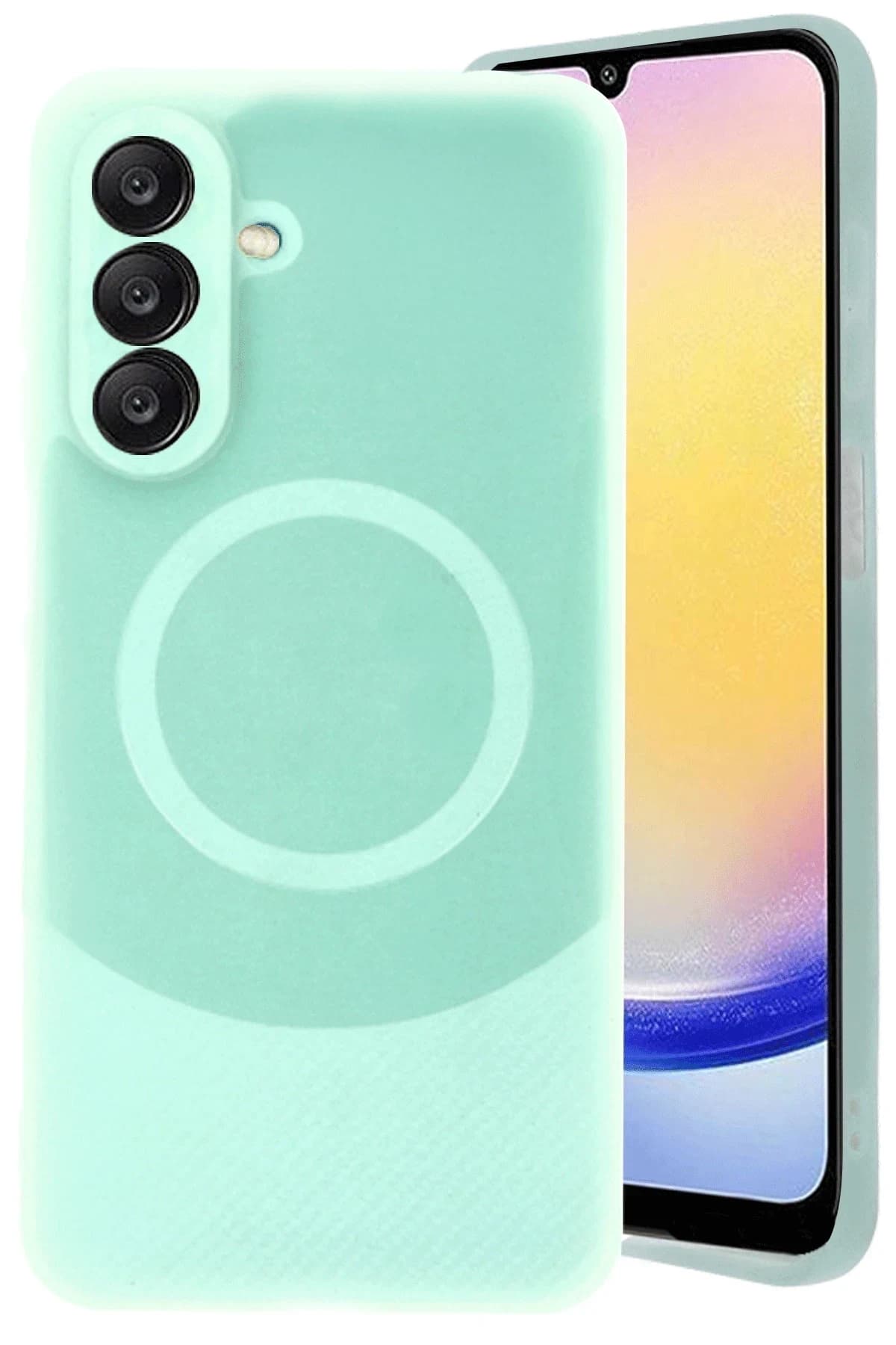 uryport Samsung A56 Kılıf Maya Karbon Kapak - Su Yeşili
