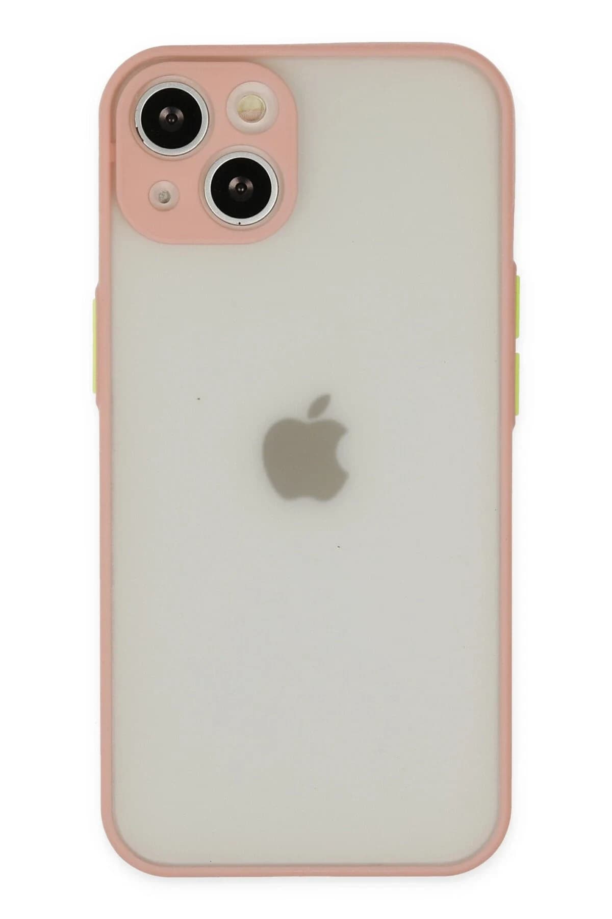 uryport Apple iPhone 15 Kılıf Montreal Silikon Kapak - Pembe