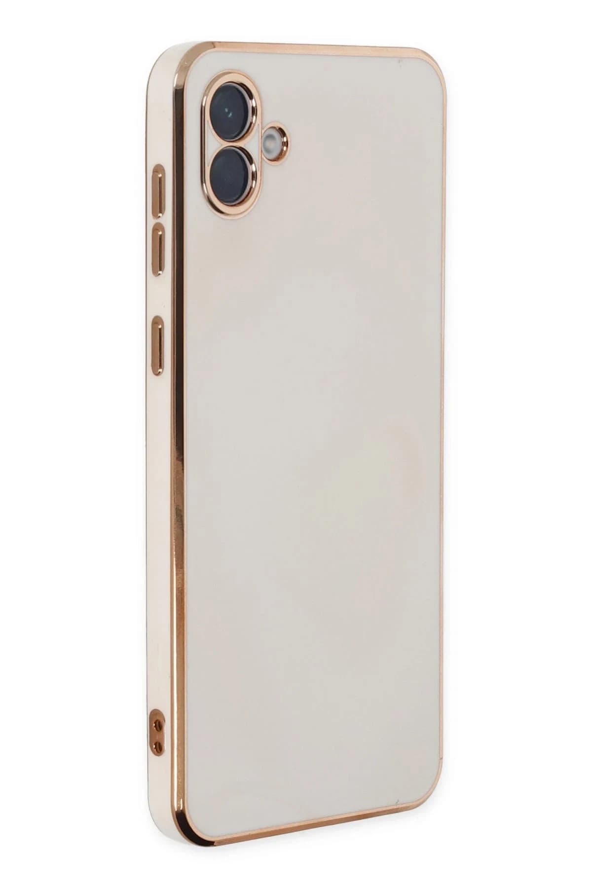 uryport Samsung Galaxy A04 Kılıf Volet Silikon - Beyaz